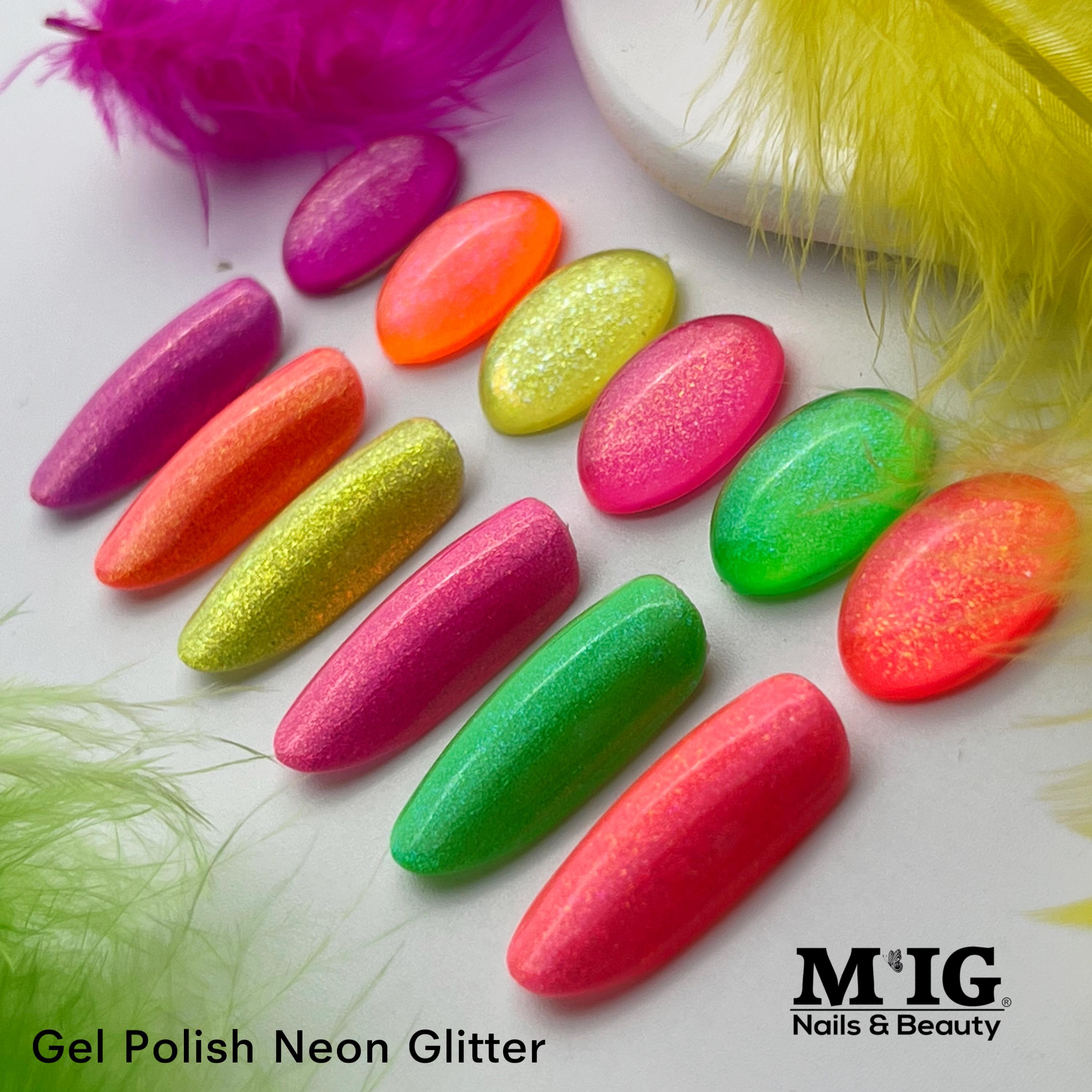 Gel Polish Neon Glitter